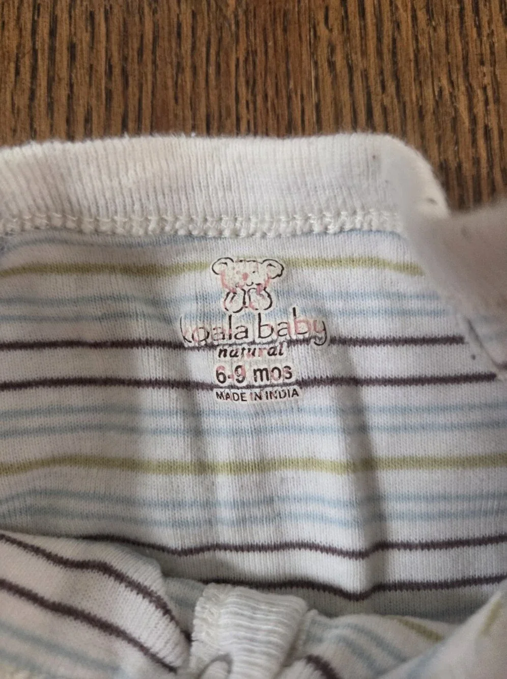 Koala Baby 6/9m Striped Romper