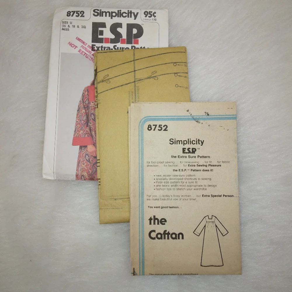 Simplicity sewing pattern