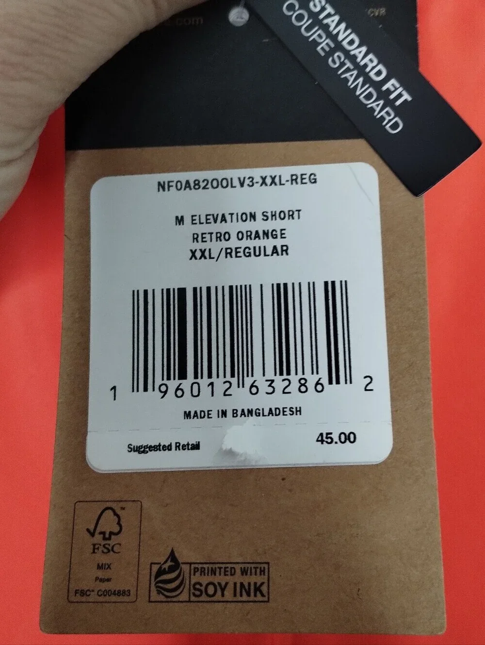 The North Face new tags