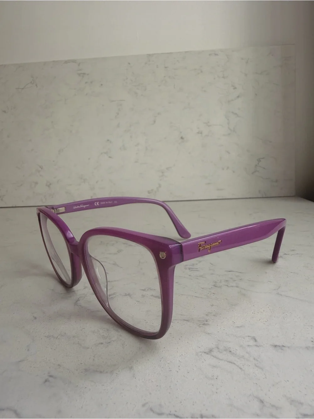 Ferragamo magenta Women's Full-Rim Glasses