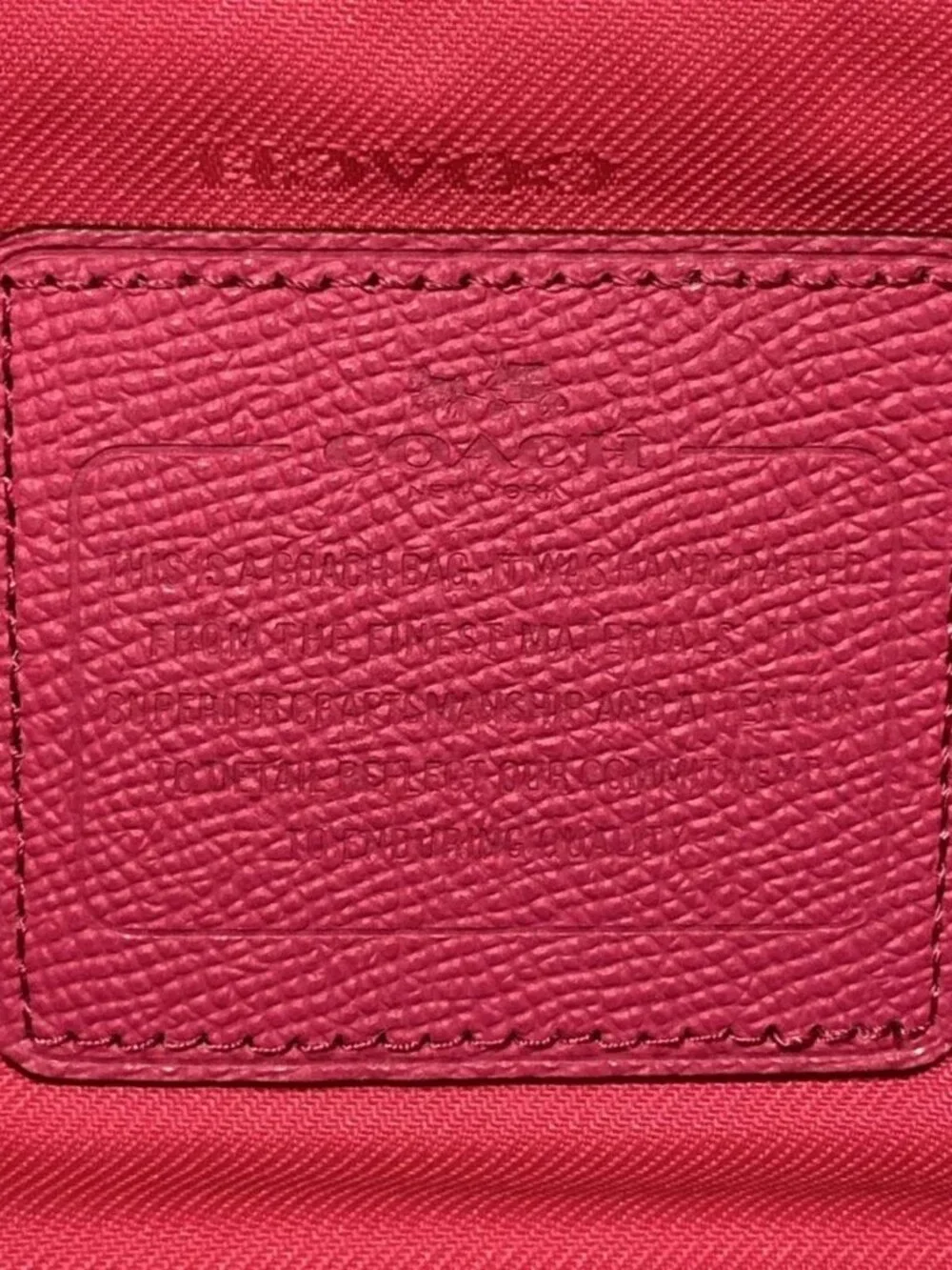 Coach product information