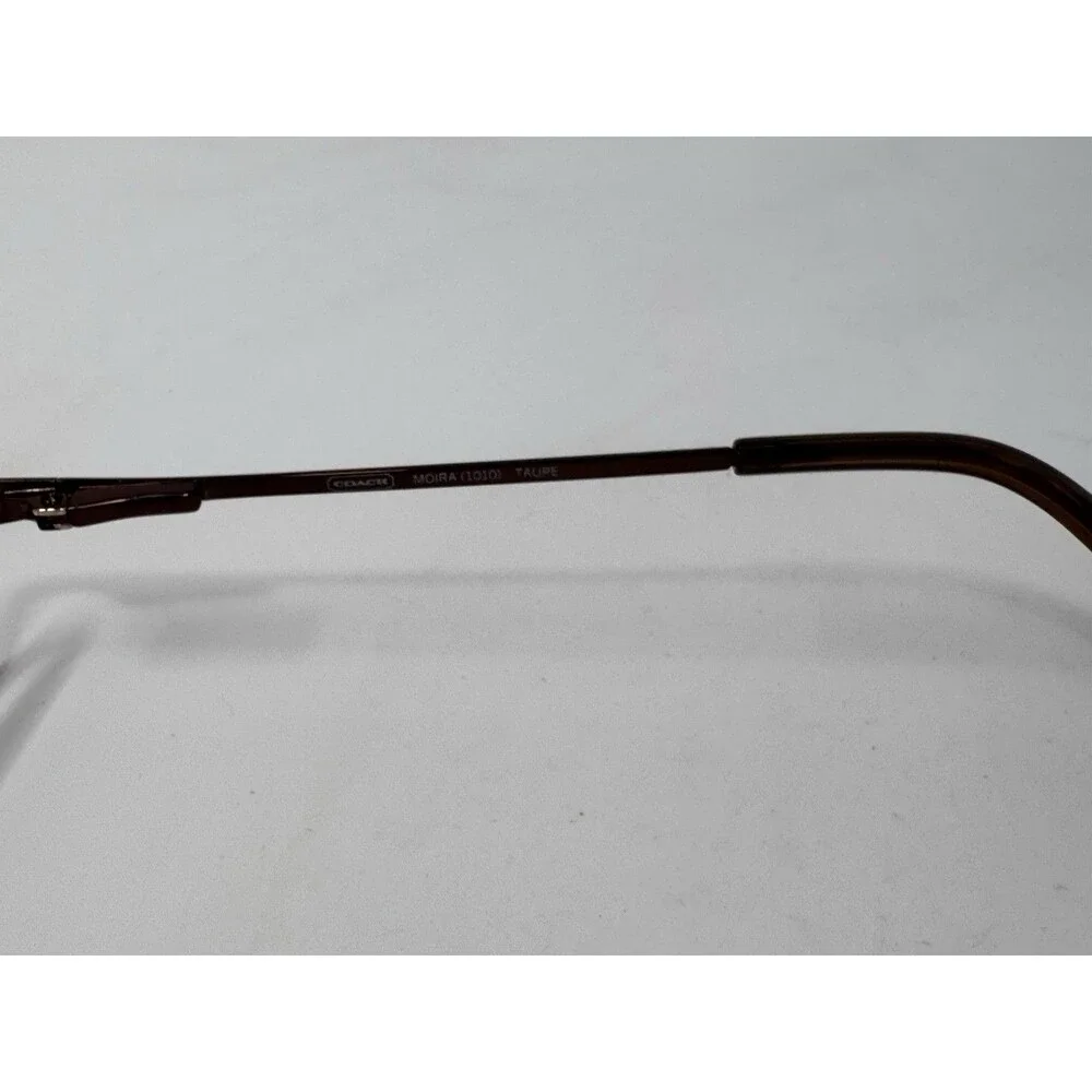 Coach Moira 1010 Eyeglass Frames Only 50-16-135 Metallic Half Rim Authentic
