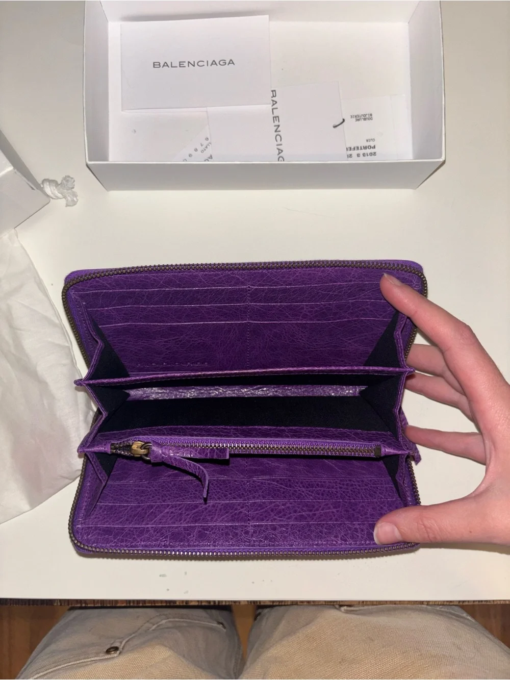 Balenciaga compact zip