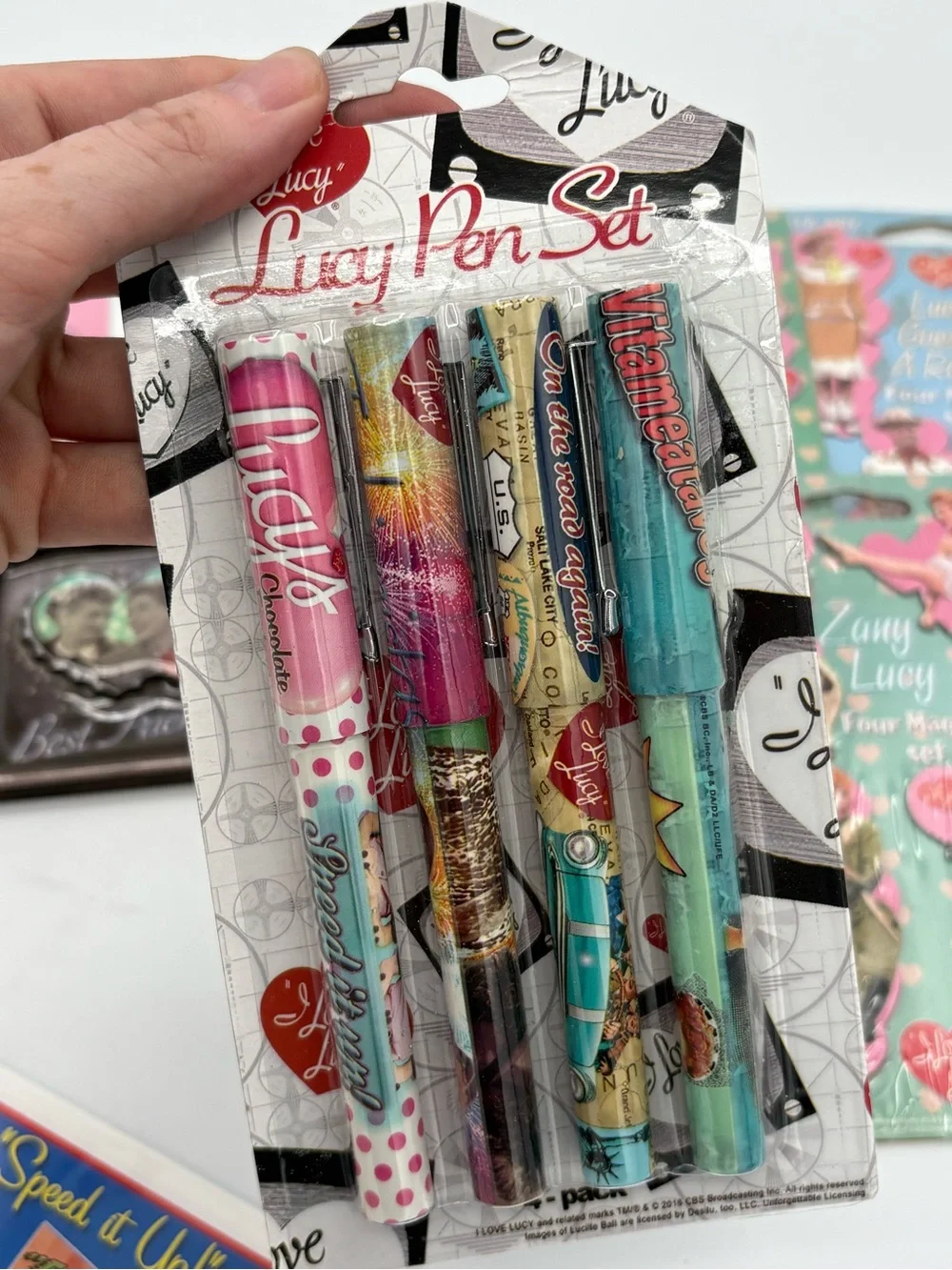I Love Lucy pens stationary