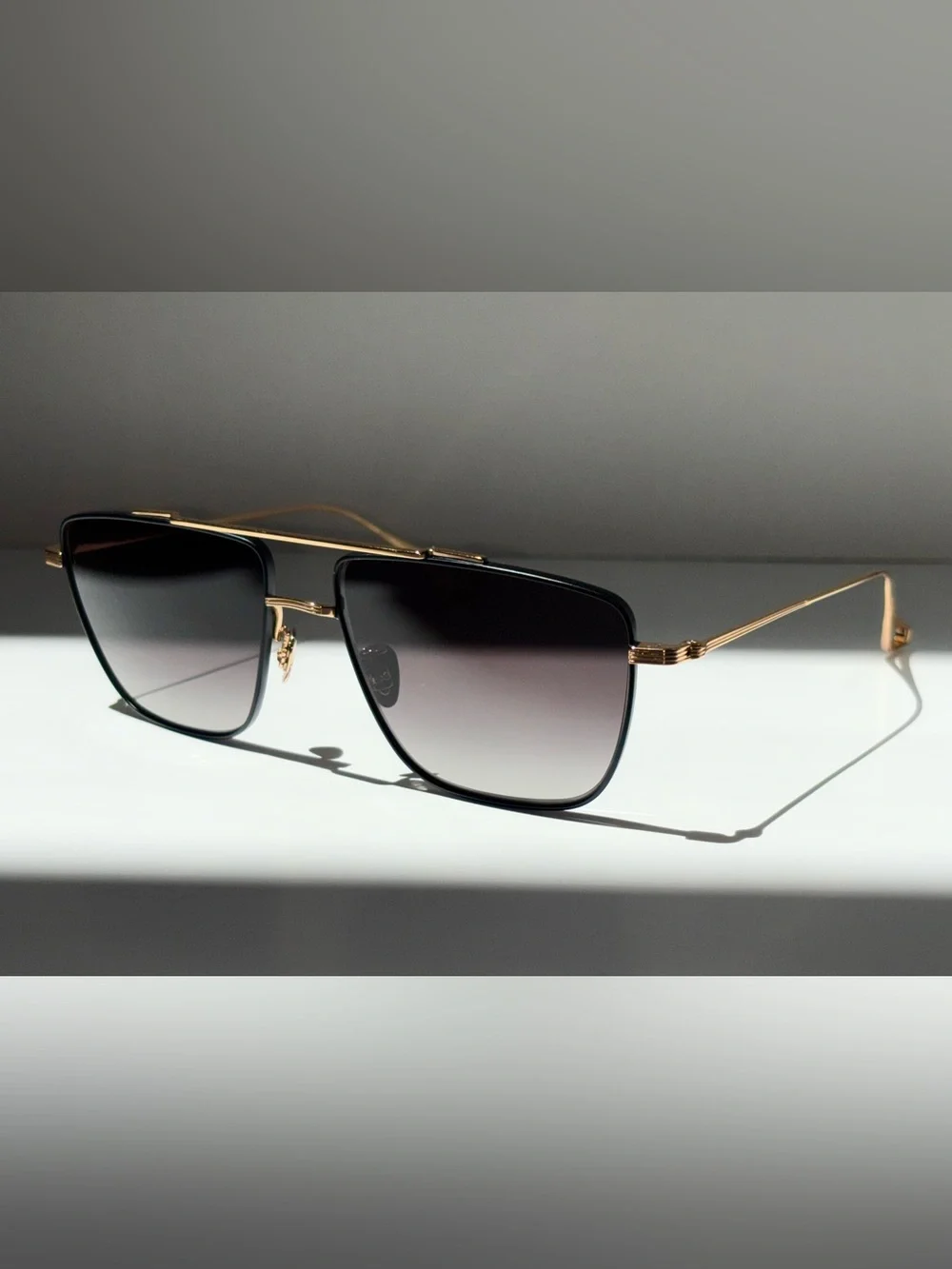 KREWE - BOLDEN | 24K Titanium + Matte Black Sunglasses