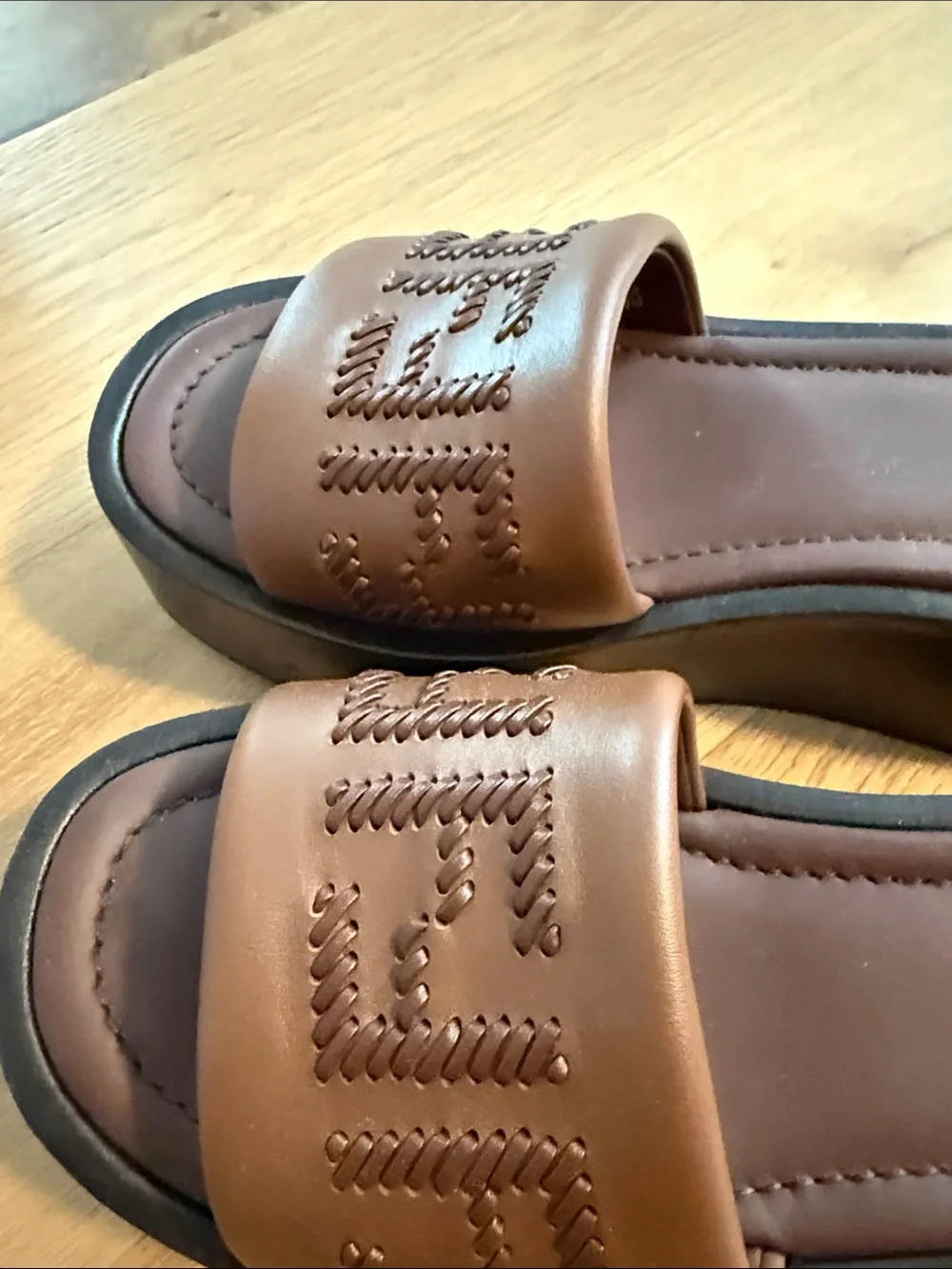 Fendi platform slides