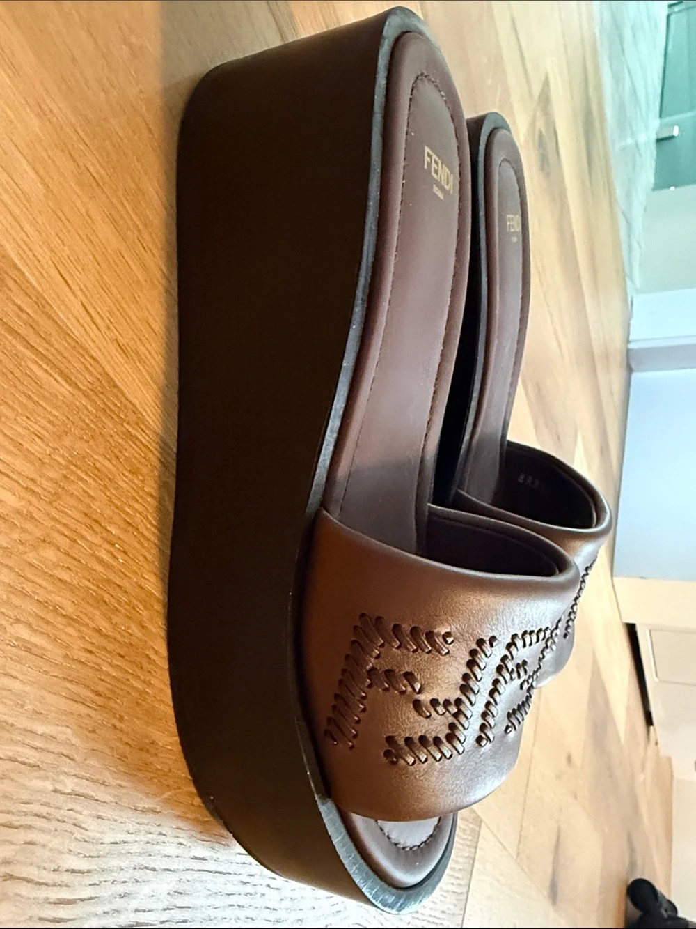 Fendi platform slides