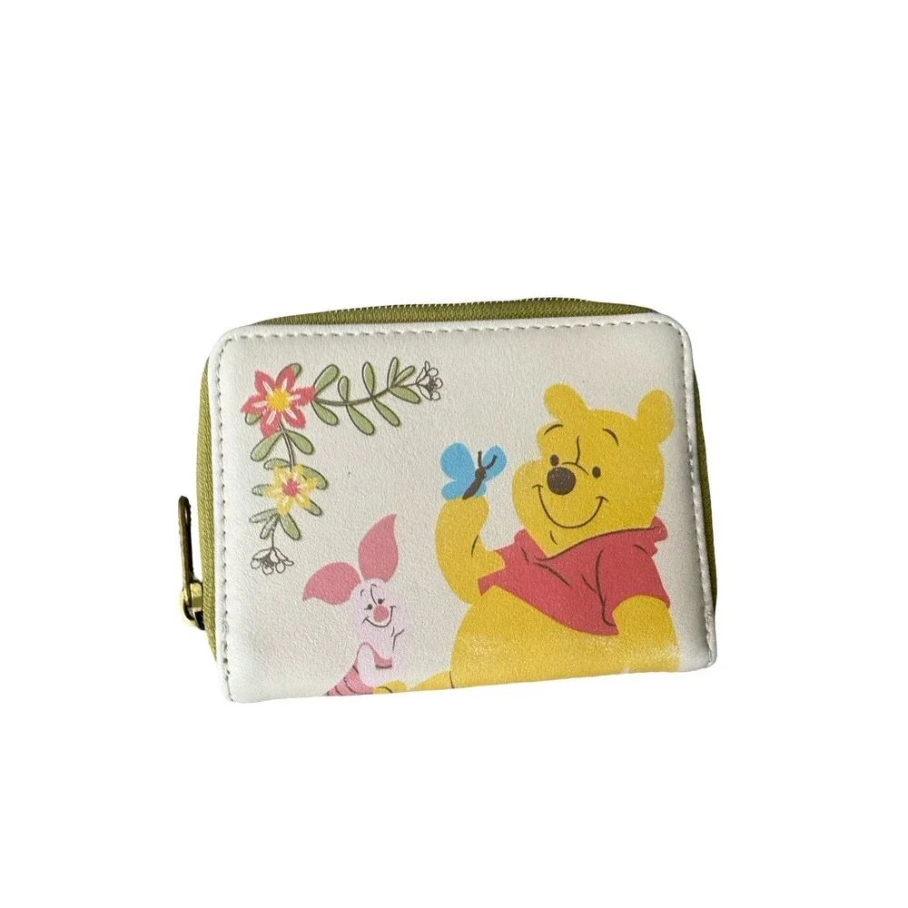 Loungefly Disney Winnie the Pooh Small Zip-Around Wallet Light Blue Floral