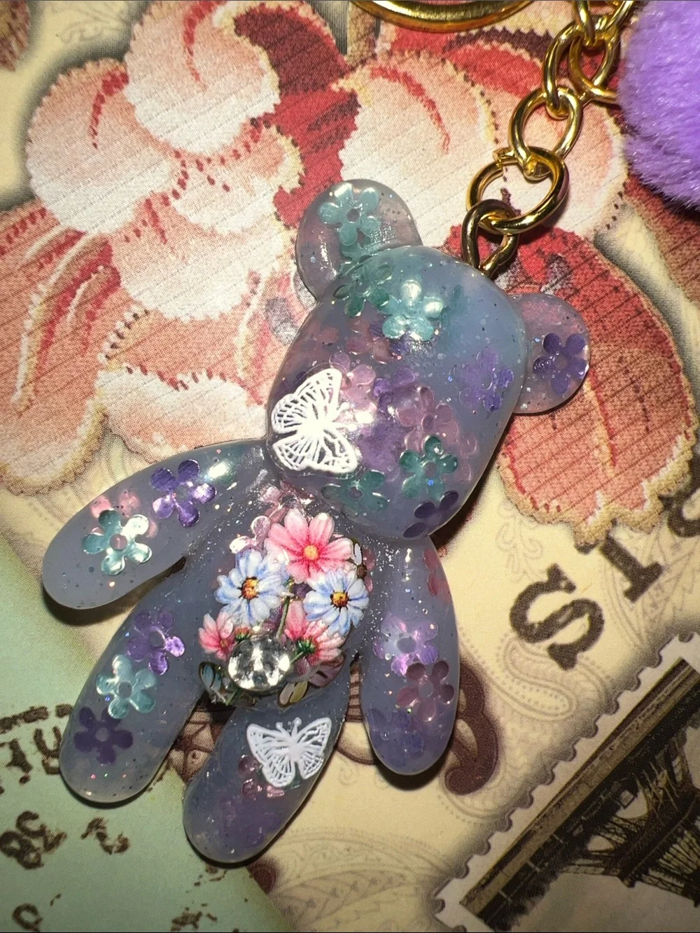 Hand Crafted charming purple
