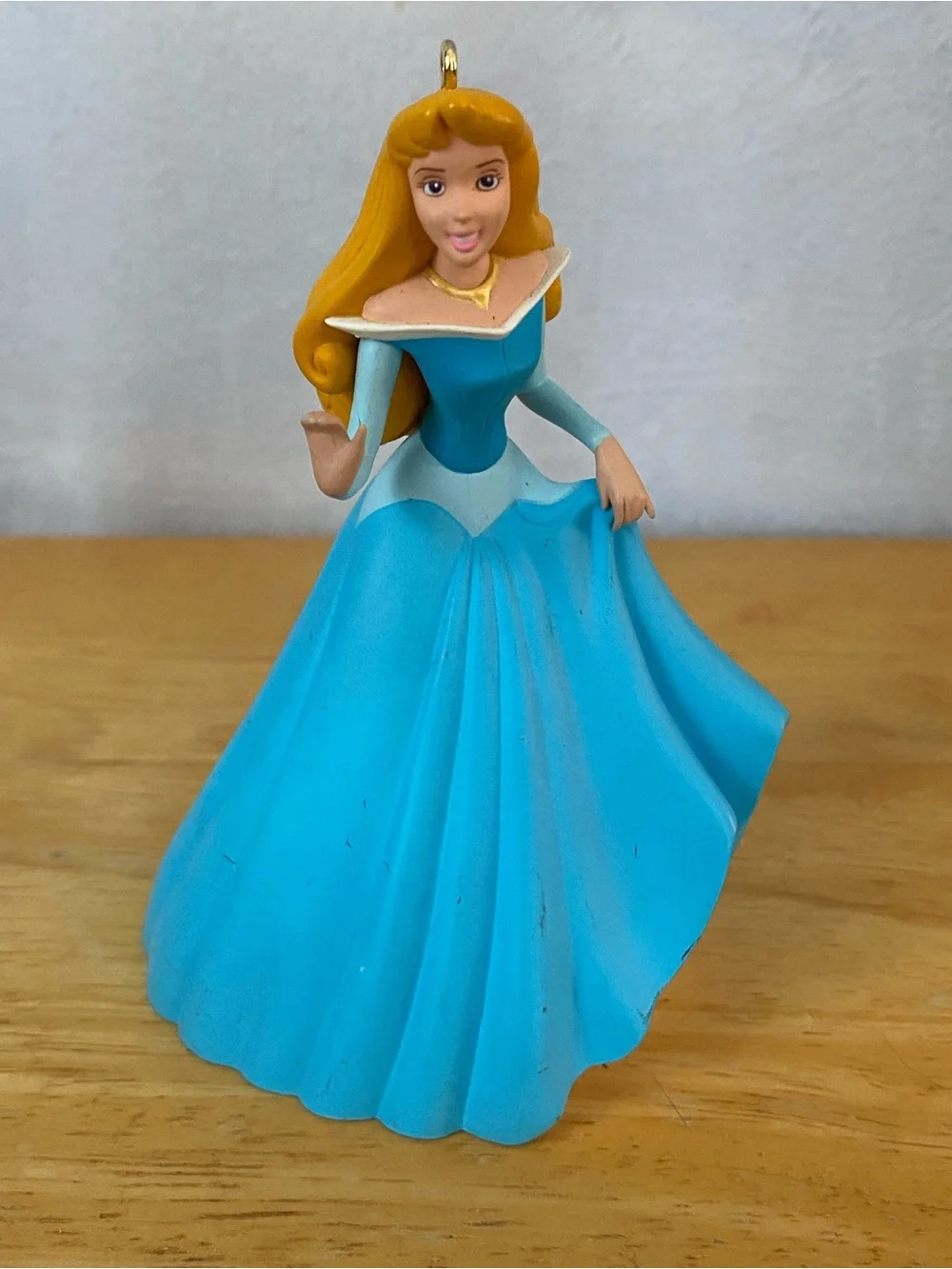 Hallmark blue ornament gold