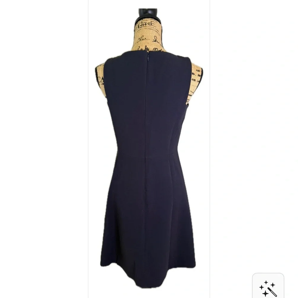 Tory Burch Navy Sleeveless Midi Dress