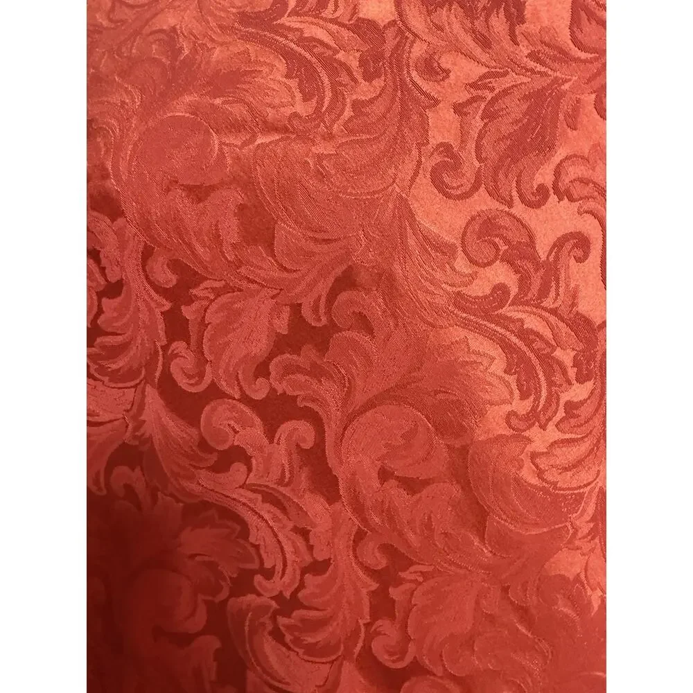 Proflax German Damask Tablecloth 154x97 Red Large Cotton Blend Elegant