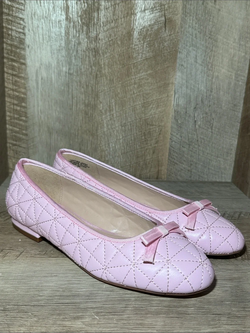 Talbots Quilted Ballet Flats Madison Nappa