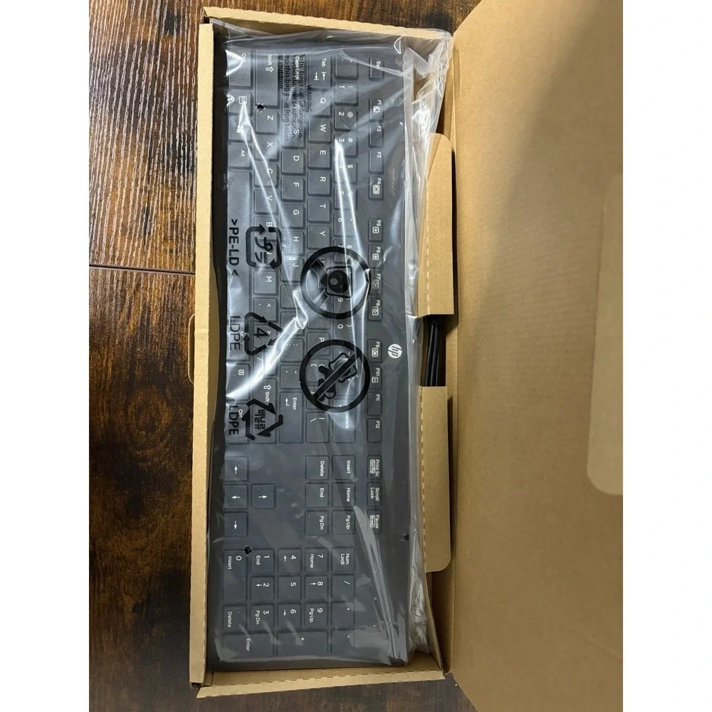 HP Slim Keyboard USB Wired KBAR211‎ Primax - Genuine - NEW