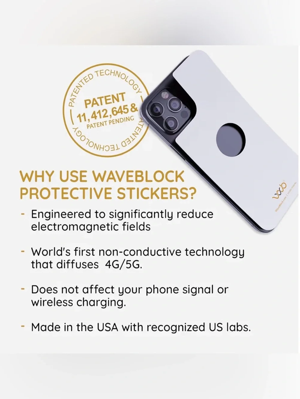 Waveblock emf blocker