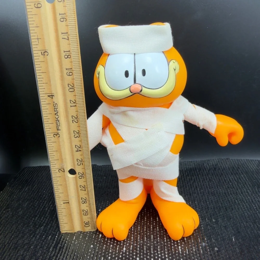 VTG Garfield Mummy Vinyl Figure Enesco 1978 Halloween‎ Collectible Plastic Decor