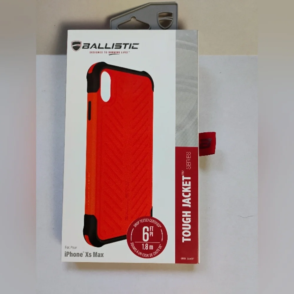 NIB Ballistic Tough Jacket Case‎ for iPhone Xs Max - Orange/Black