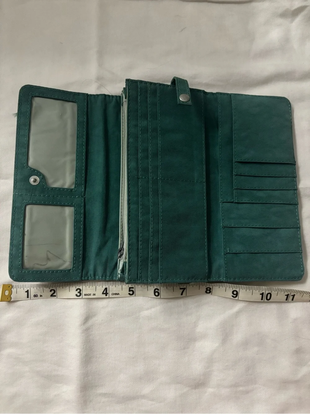 Teal Fold-Over Wallet - Women Bags