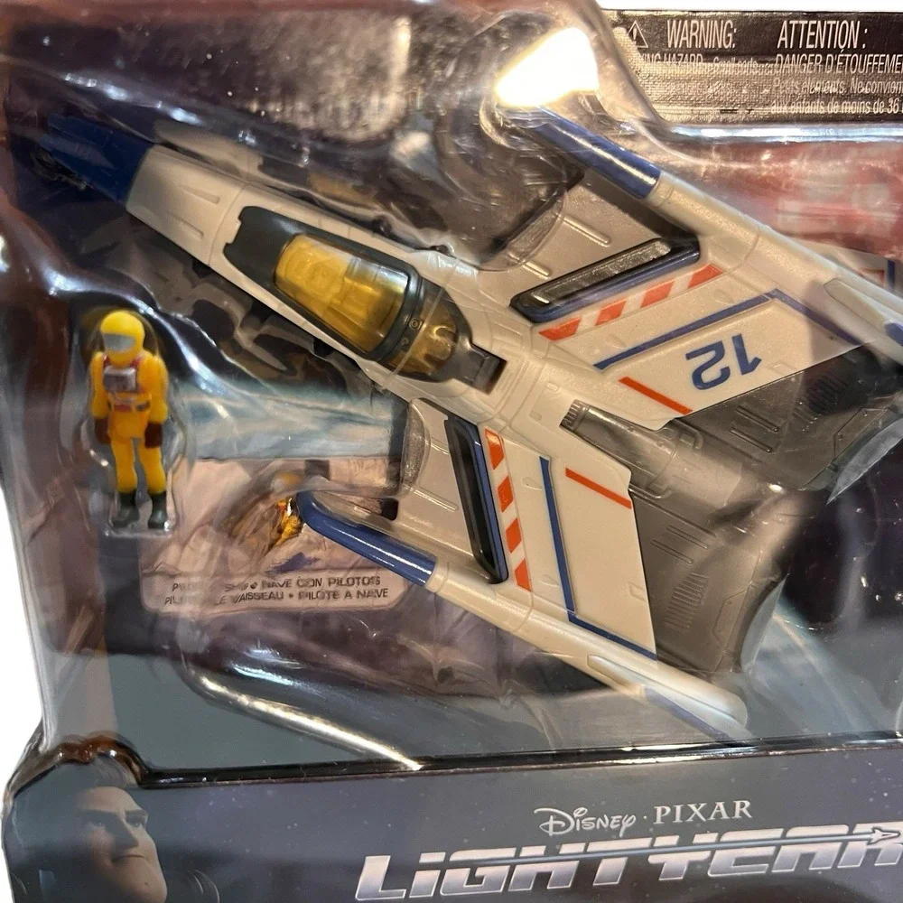 Disney Pixar Lightyear Hyperspeed Series XL-12 Spaceship‎ & Buzz Lightyear (7B)