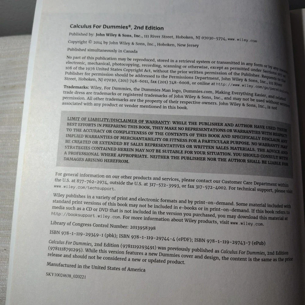 N/A calculus dummies