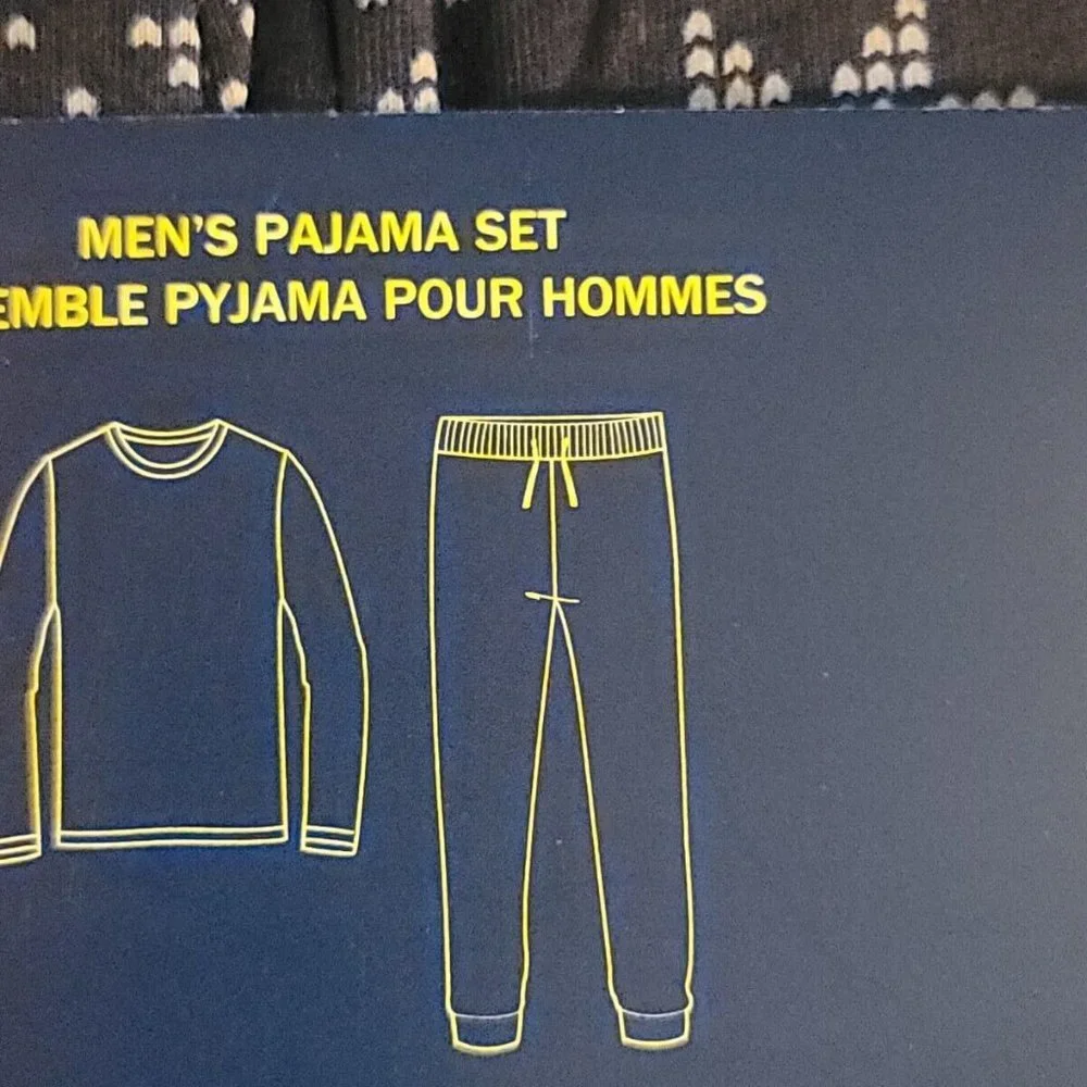 Polo Ralph Lauren Pajama Set Top Pants Blue Snowflakes 2 pc