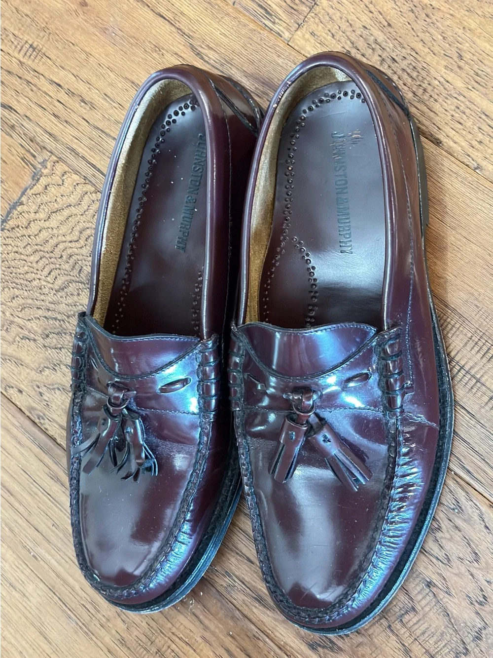 Johnston & Murphy polished leather