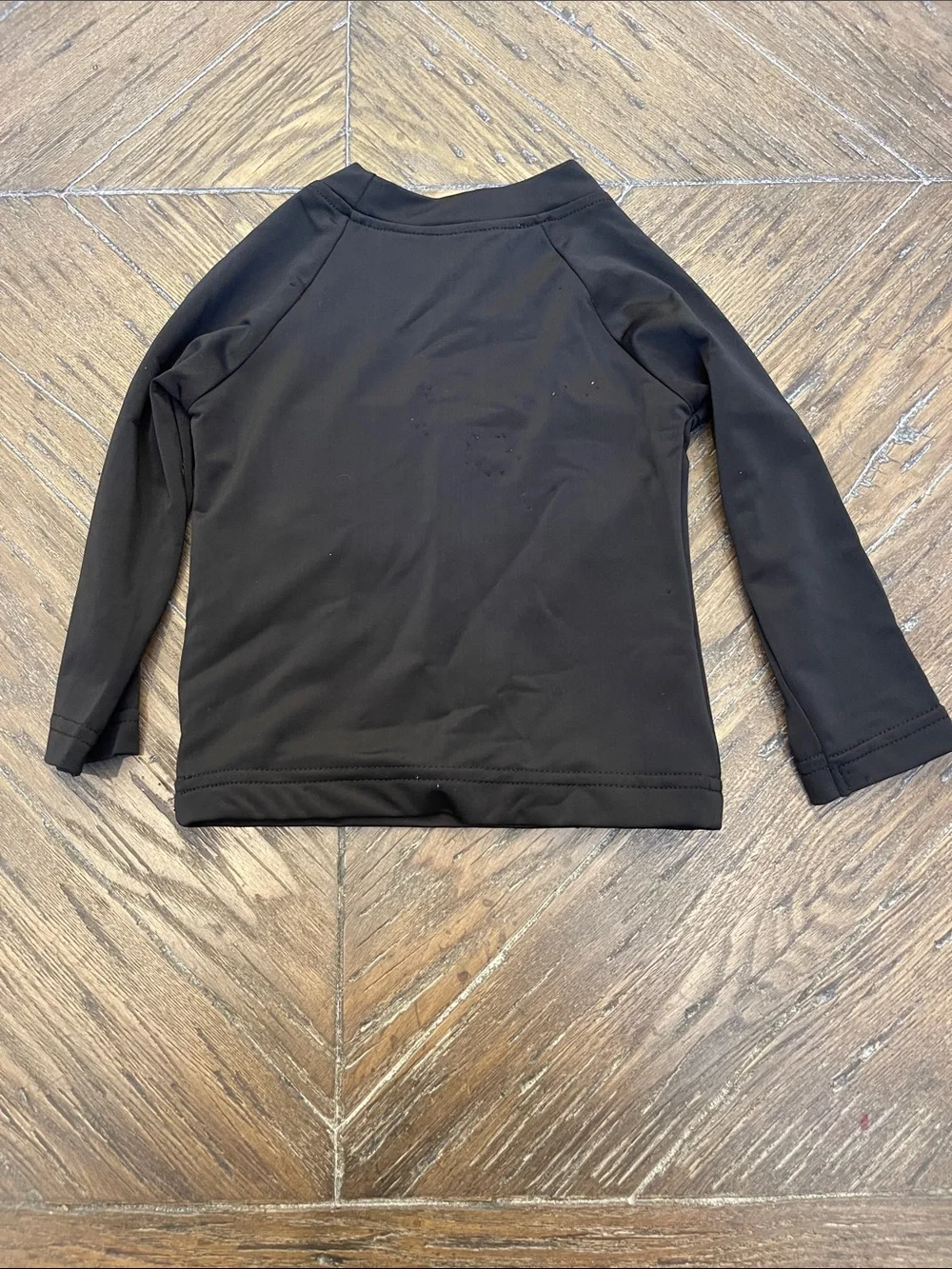 Sew Magnolia Smocks Black Rash Guard Swim Top with Red Name Miles