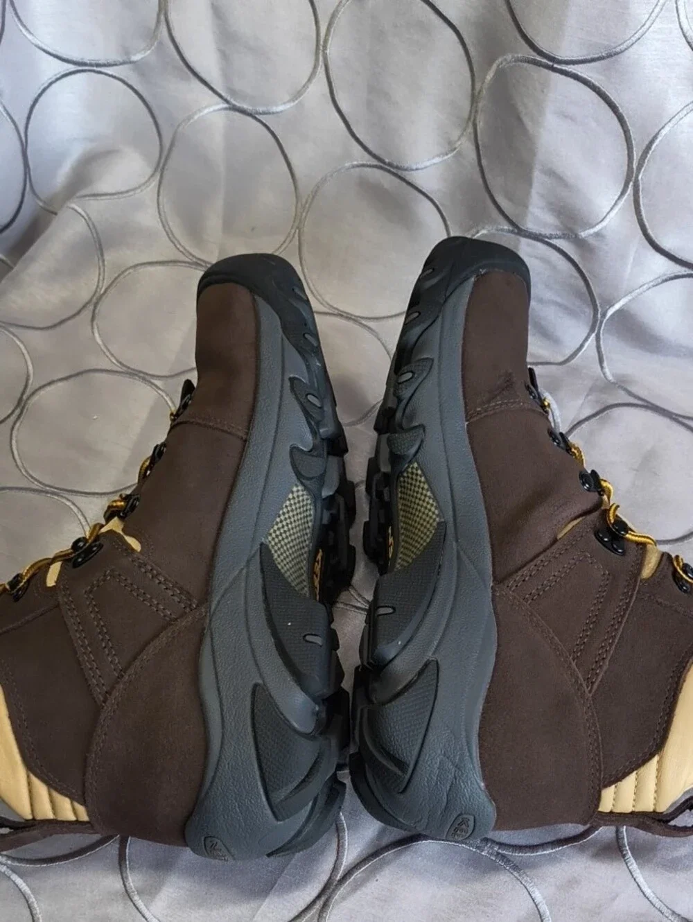 Keen men hiking