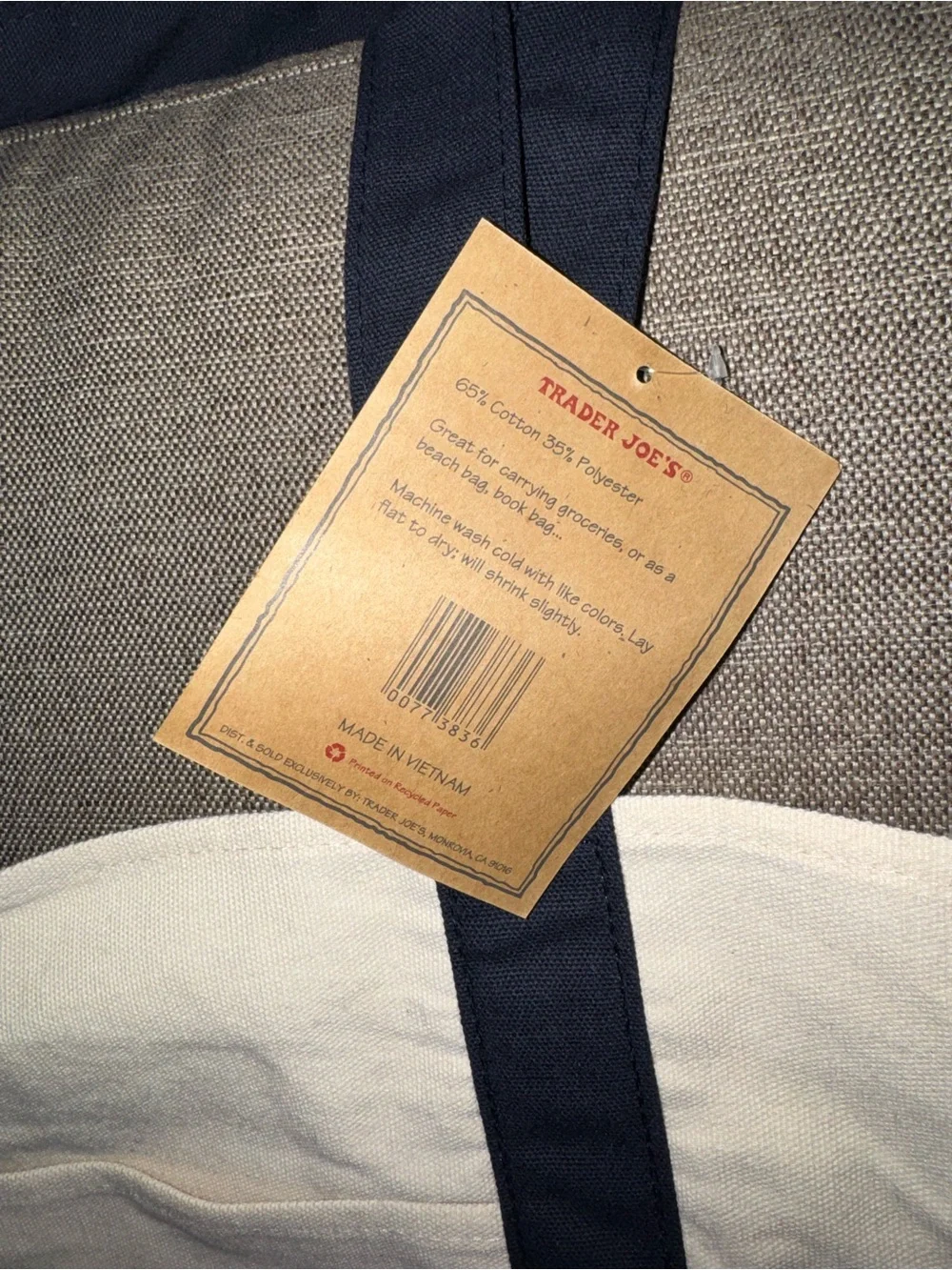 Trader JoeS durable canvas