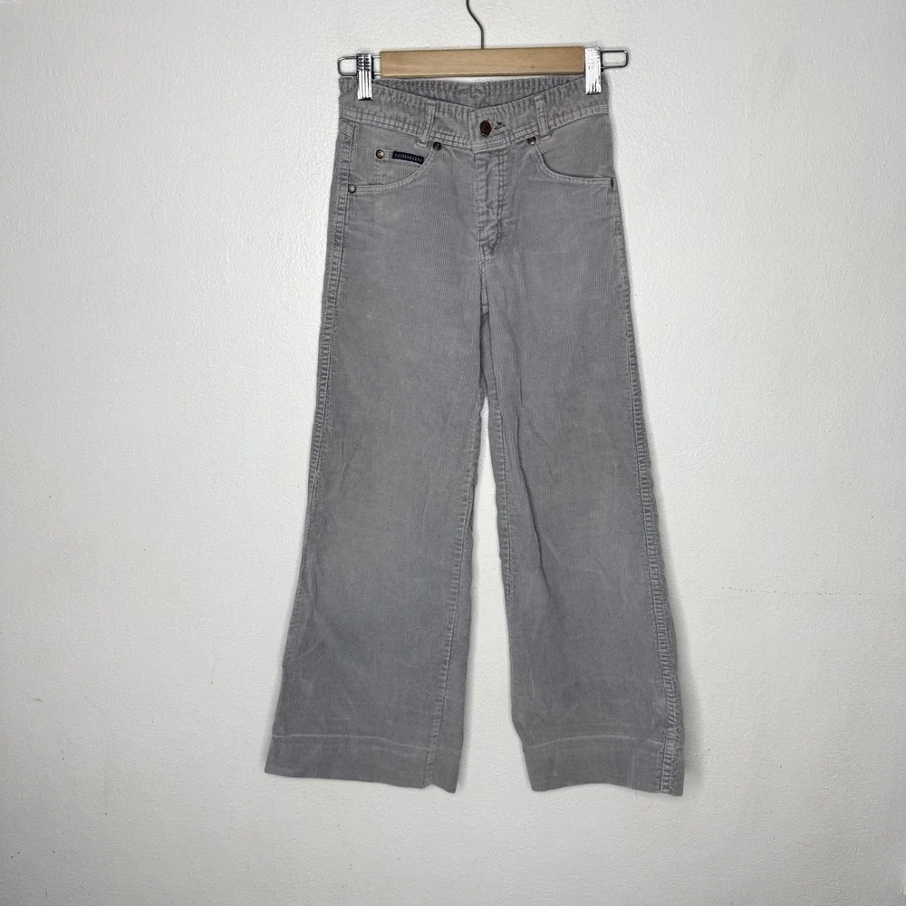 Vintage Corduroy Gray Flare San‎ Francisco Riding Gear Wally Jr Pants Boys 12