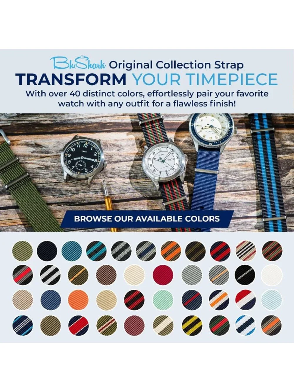 Military-Style Waterproof Watch Strap | Durable, Adjustable, Fashionable