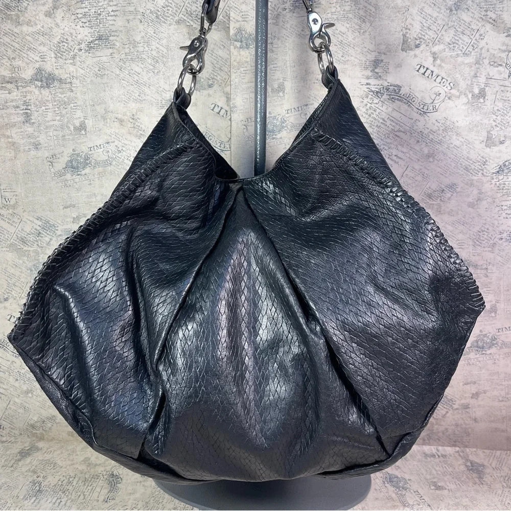 Treesje black leather