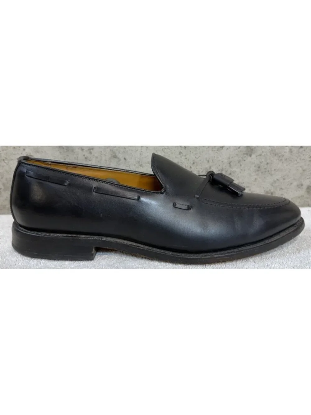 Allen Edmonds Iconic GRAYSON Mens Black Leather Tassel Loafers 11D Made in USA
