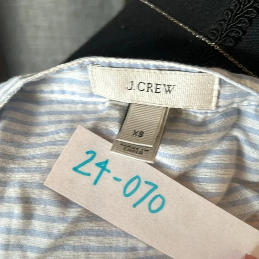 J. Crew blue white