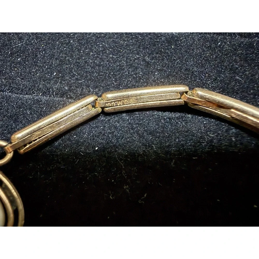 Antique Cameo 14K Gold Filled Expandable Bracelet BJM Co