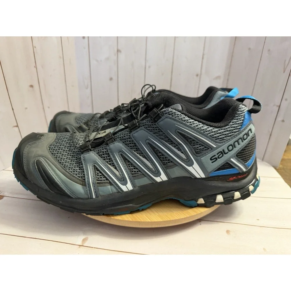 Salomon XA Pro 3D Men's Size 12 Blue Gray Trail Running Hiking Shoes Sneakers