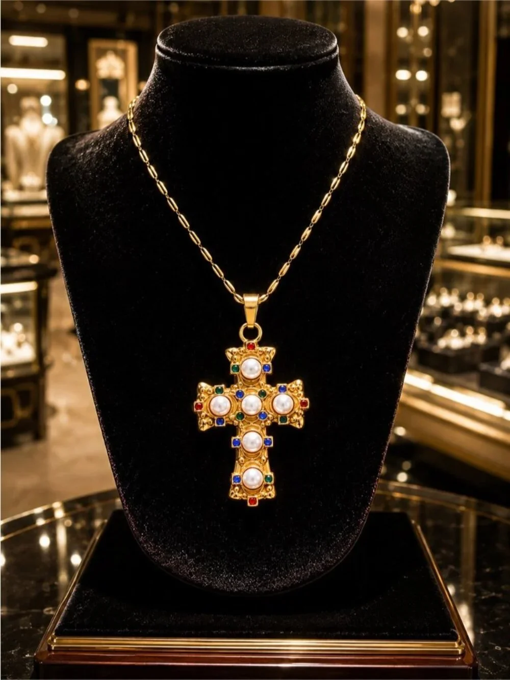 Vintage zirconia imitation