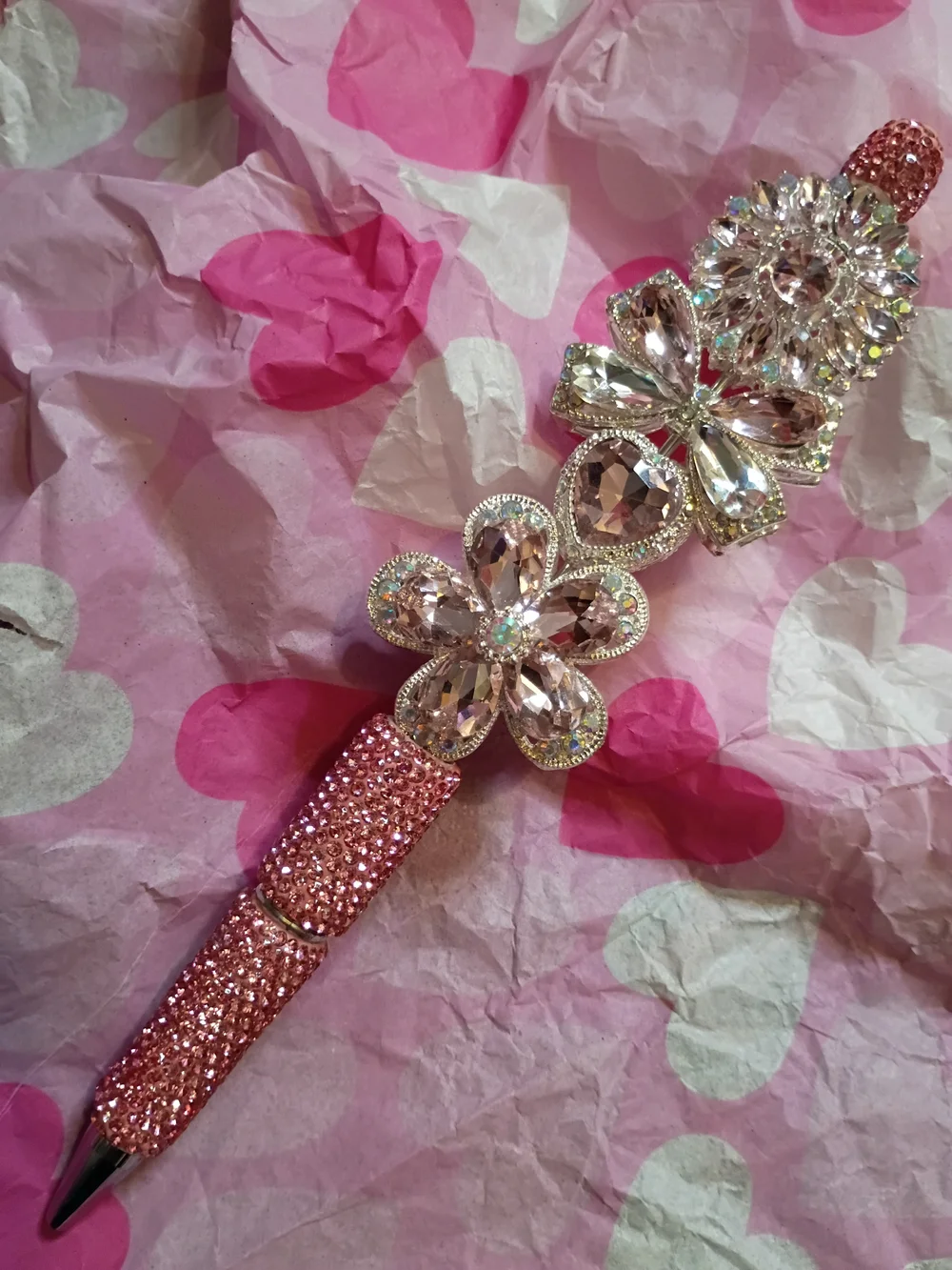 Handmade sparkling pink