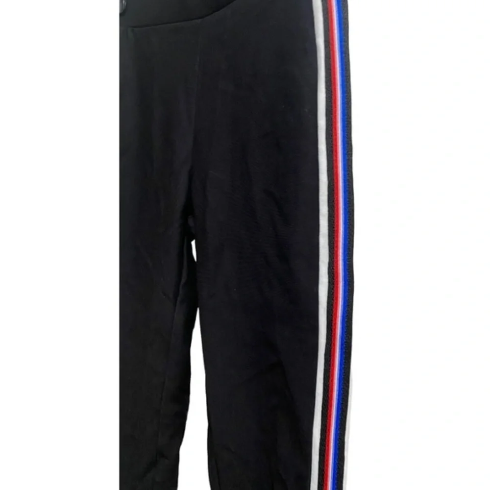 Butterfly by Maze, Girls Medium‎ Black Leggings with Stripes, EUC