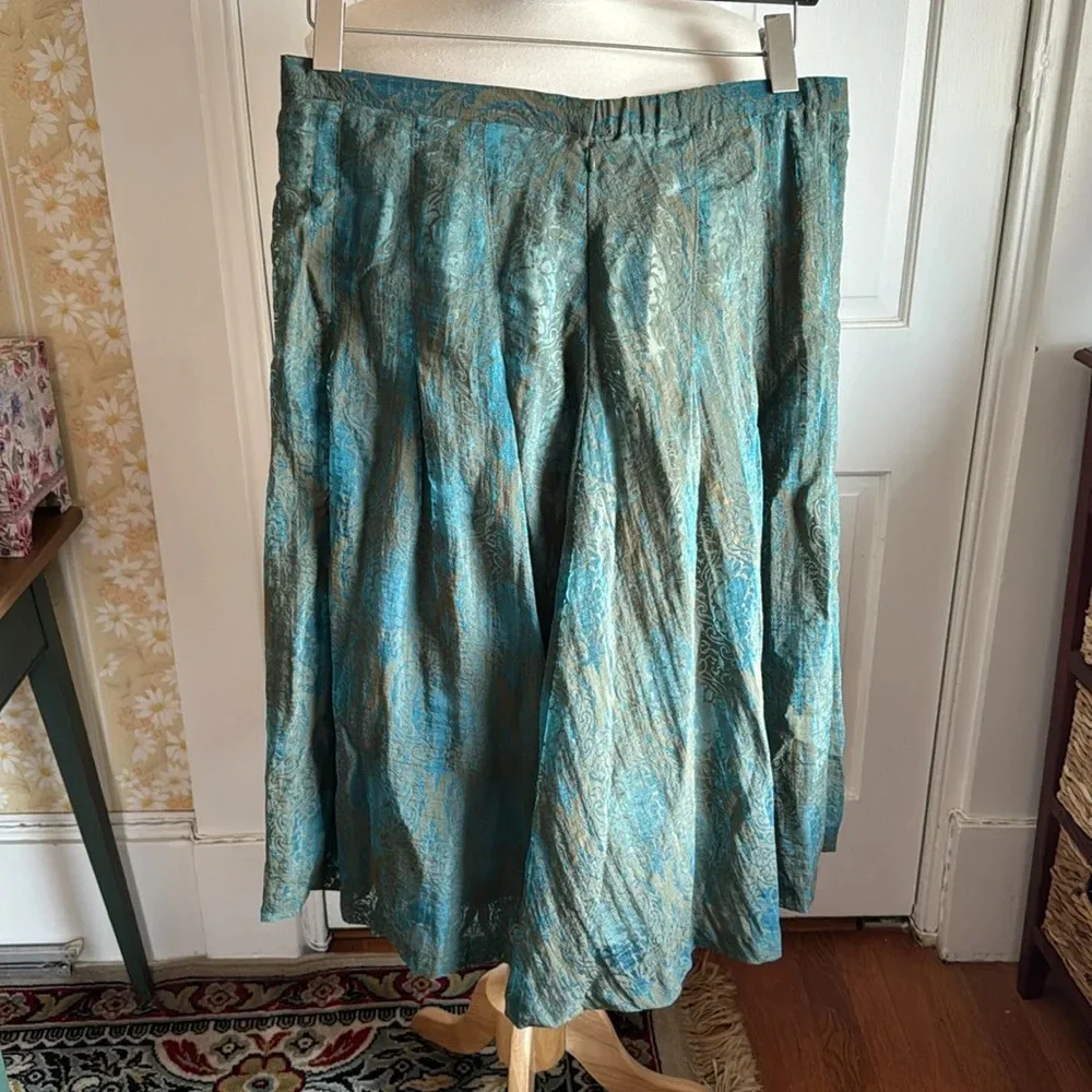 🩱Pretty Coldwater Creek Beautiful ALine Skirt Lace Overlay w/a little Shimmer🩱