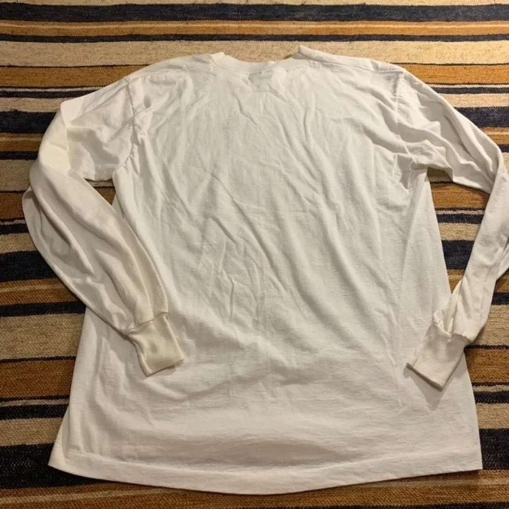 Vintage T-Shirt Tee Long Sleeve Cotton‎ Hairdresser Bear Novelty 90s Mom Large