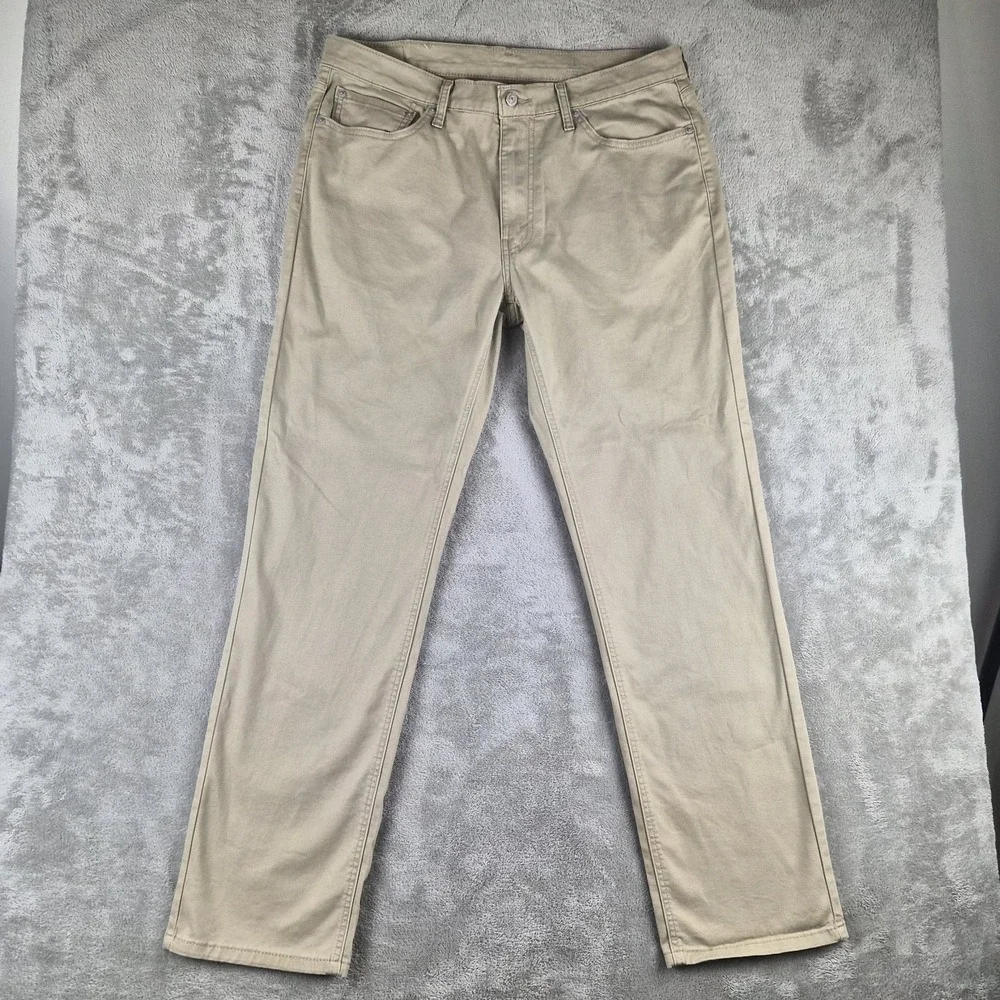 Levis 541 Mens 36x34 Khaki Beige Stretch Athletic Tapered All Seasons Tech Pants