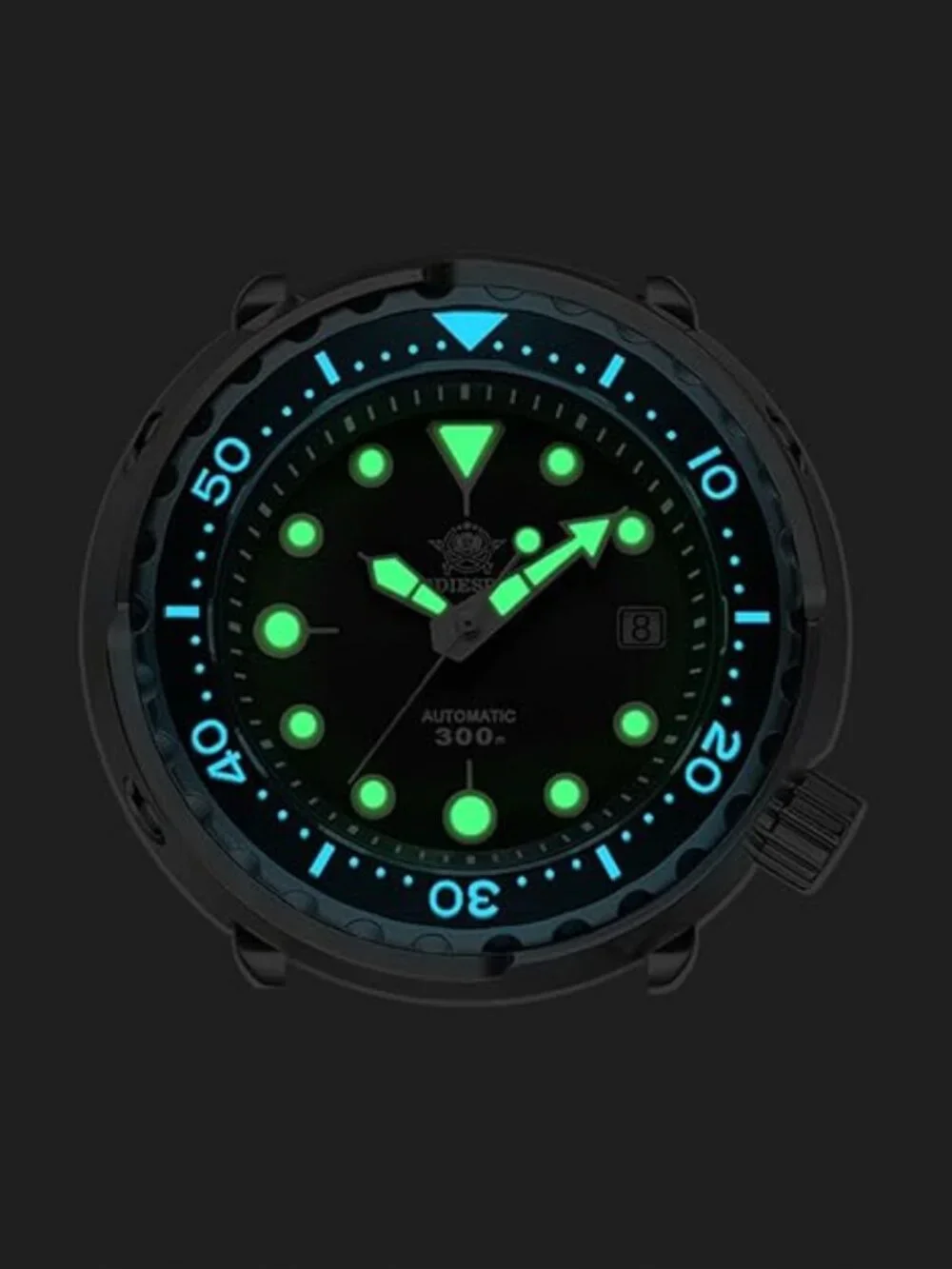ADDIESDIVE Dive Watch 44.5 MM Automatic Wristwatch Waterproof 300 M Date
