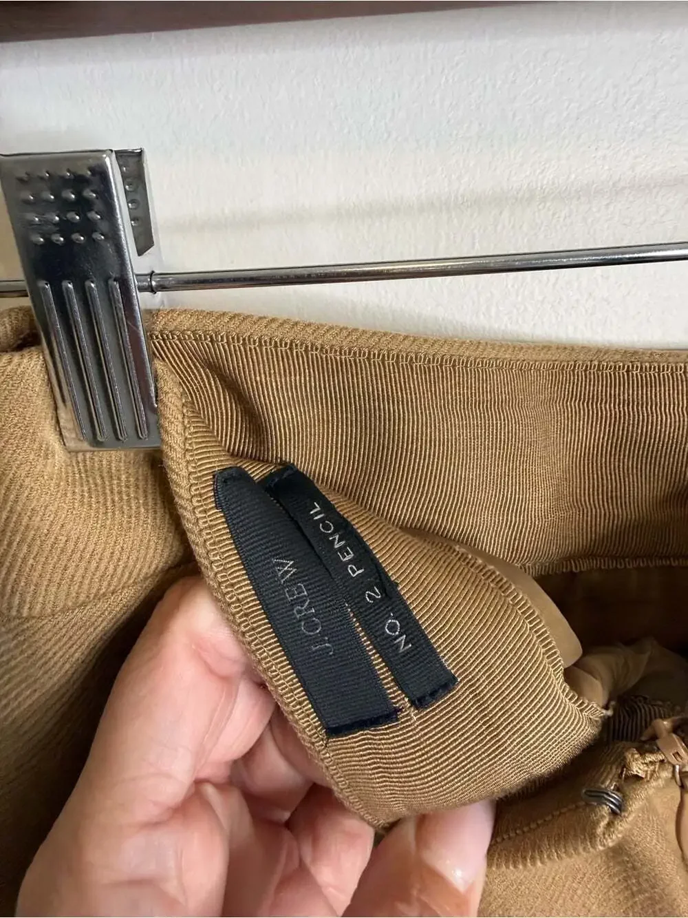 J. Crew tailored camel