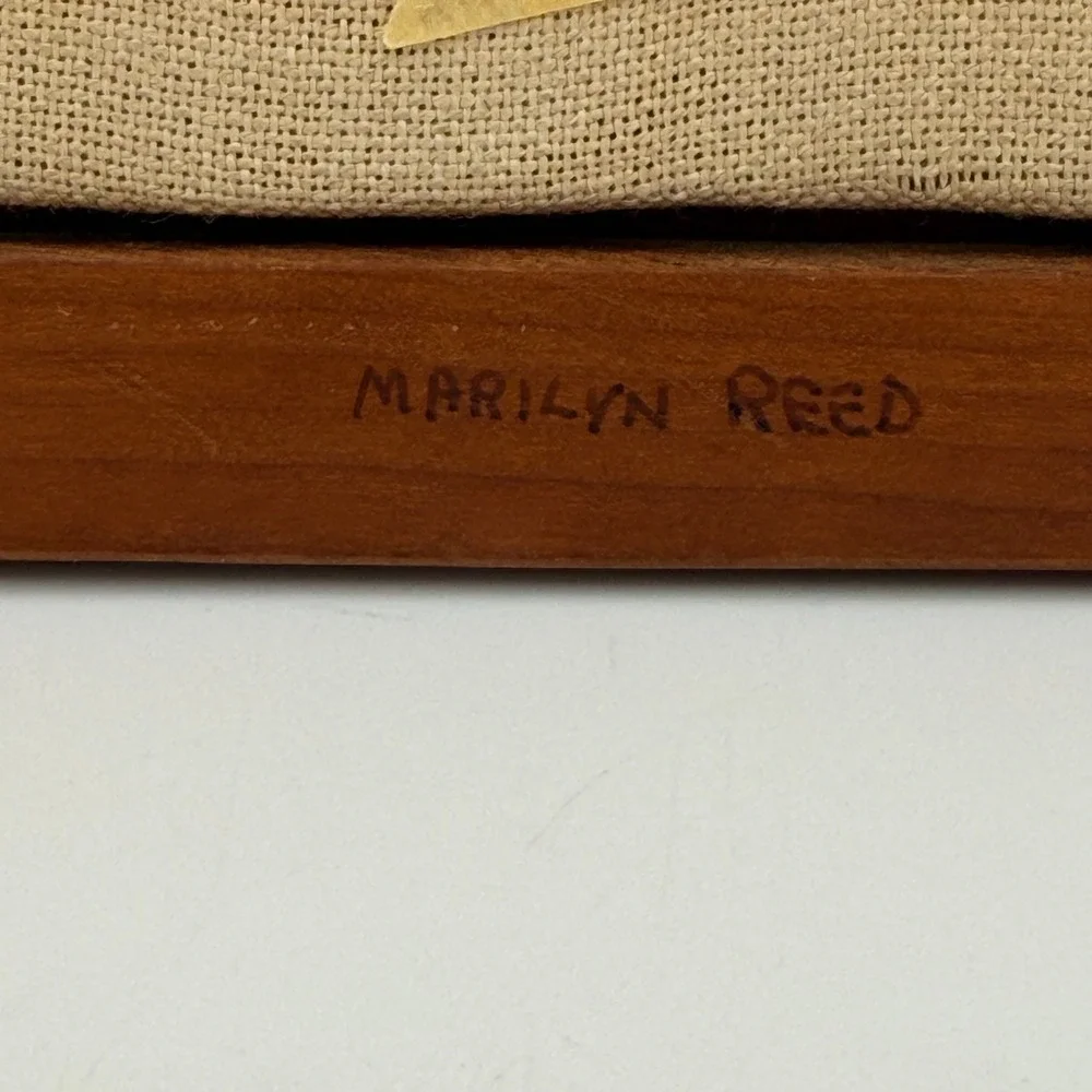 Handmade vintage crewel