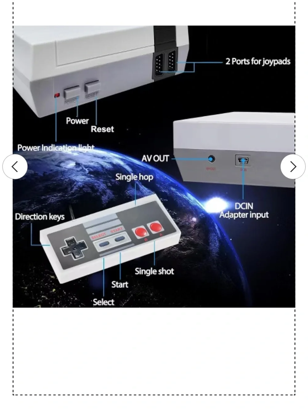 Link Retro portable white