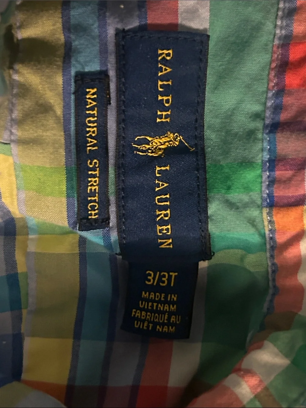 Ralph Lauren Kids Short-Sleeve Plaid Shirt in Blue, Green, Red, Yellow