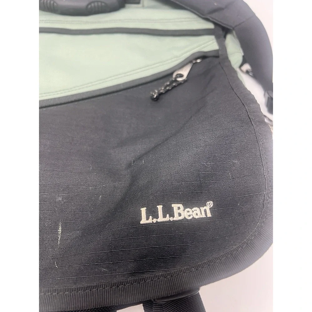 LL Bean Messenger Bag‎ Backpack Carry On Computer Green Convertible