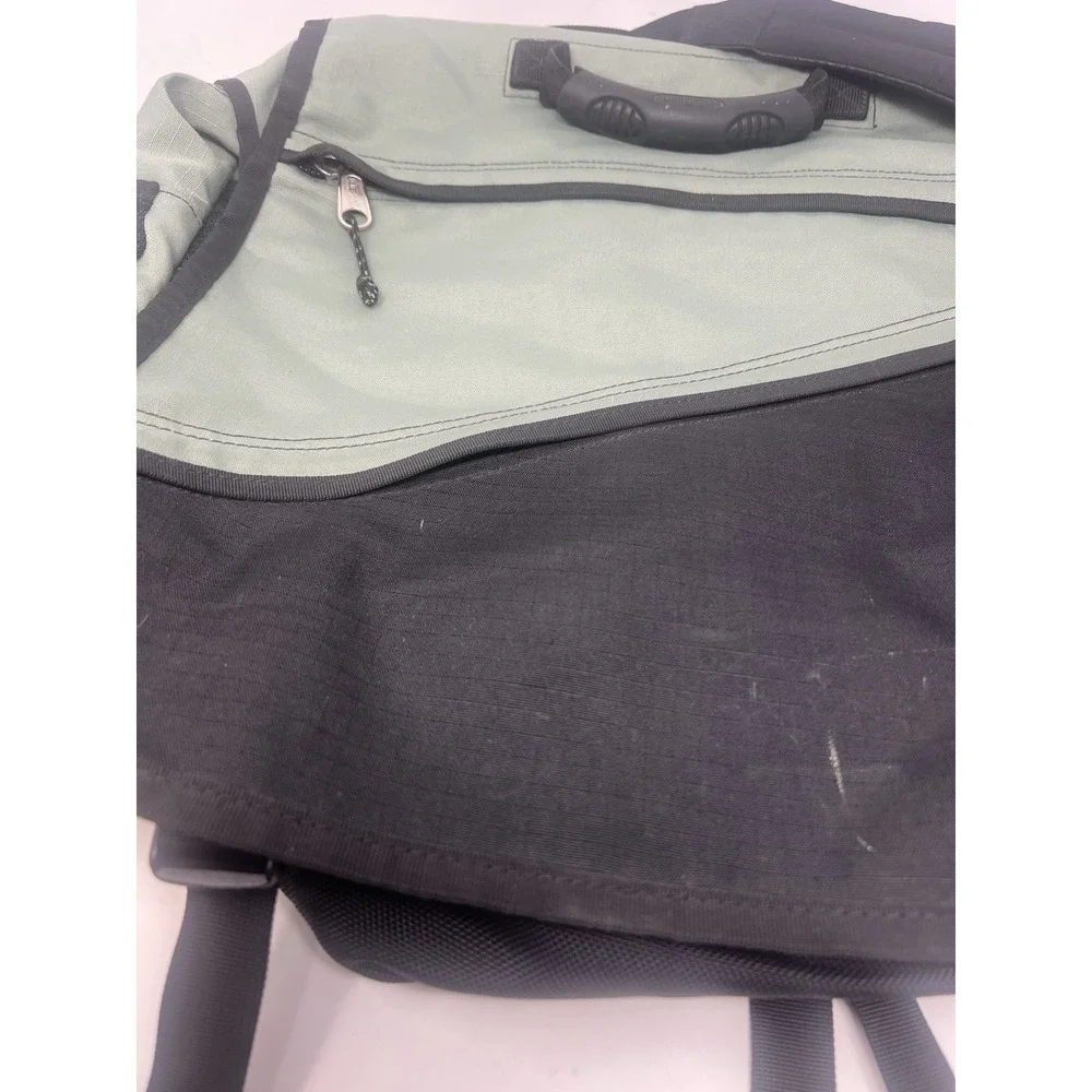 LL Bean Messenger Bag‎ Backpack Carry On Computer Green Convertible