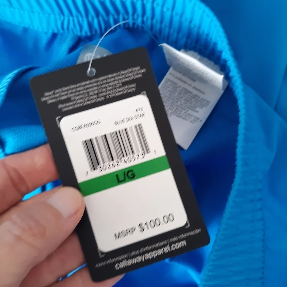 Callaway Performance Pants Blue Stretch Waist